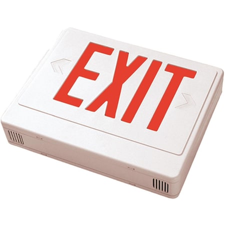 Wesco Wesco XT-RCRW-EM Remote Capable LED Exit Sign  Red Letter - White Housing XT-RCRW-EM